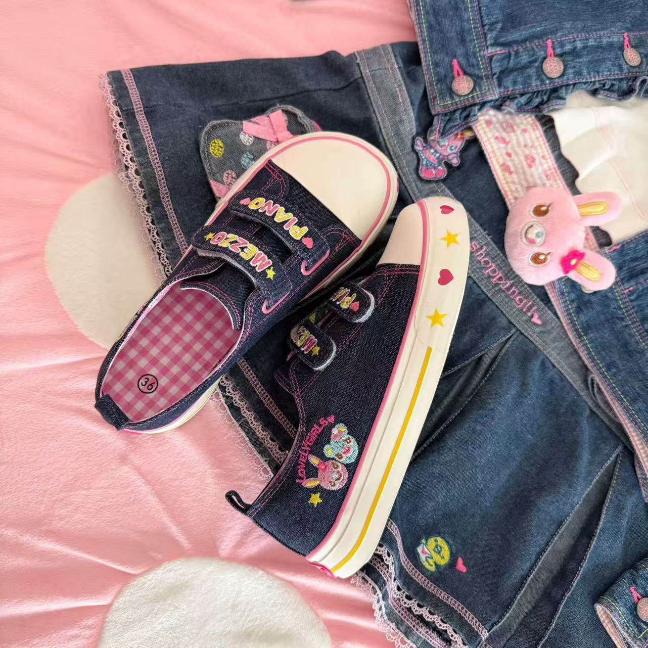 Women Shoes Sale - Wiosenno-letnie nowe, niskie, haftowane sneakersy, codzienne