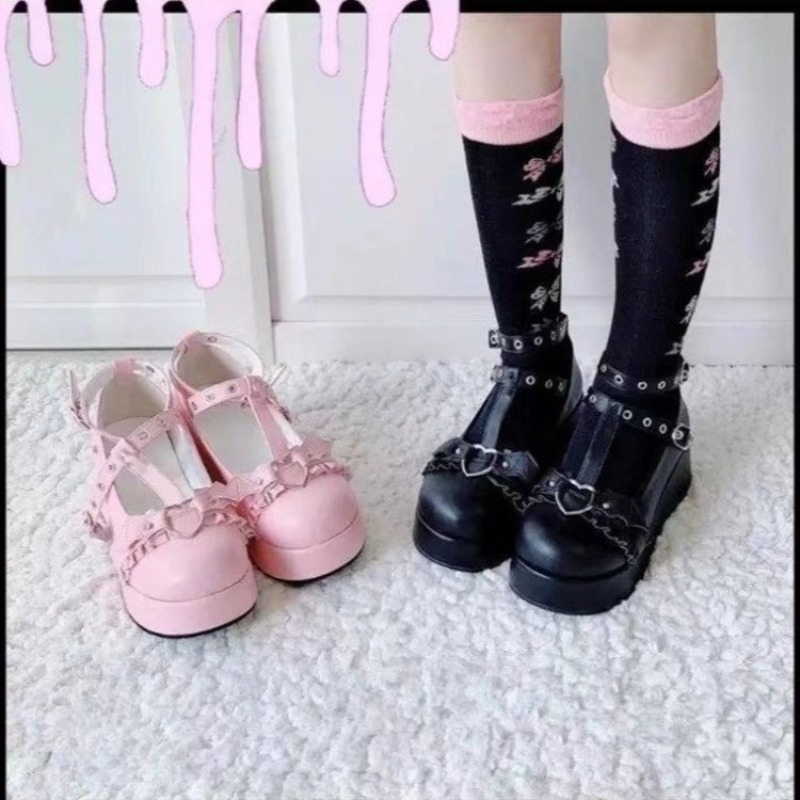 Women Shoes Japanese Brand - Nowe markowe dziewczęce buty na koturnie