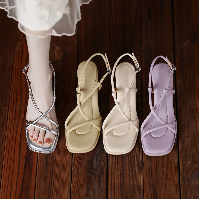 Women Shoes Zara - Letnie sandały damskie 2026, proste, z