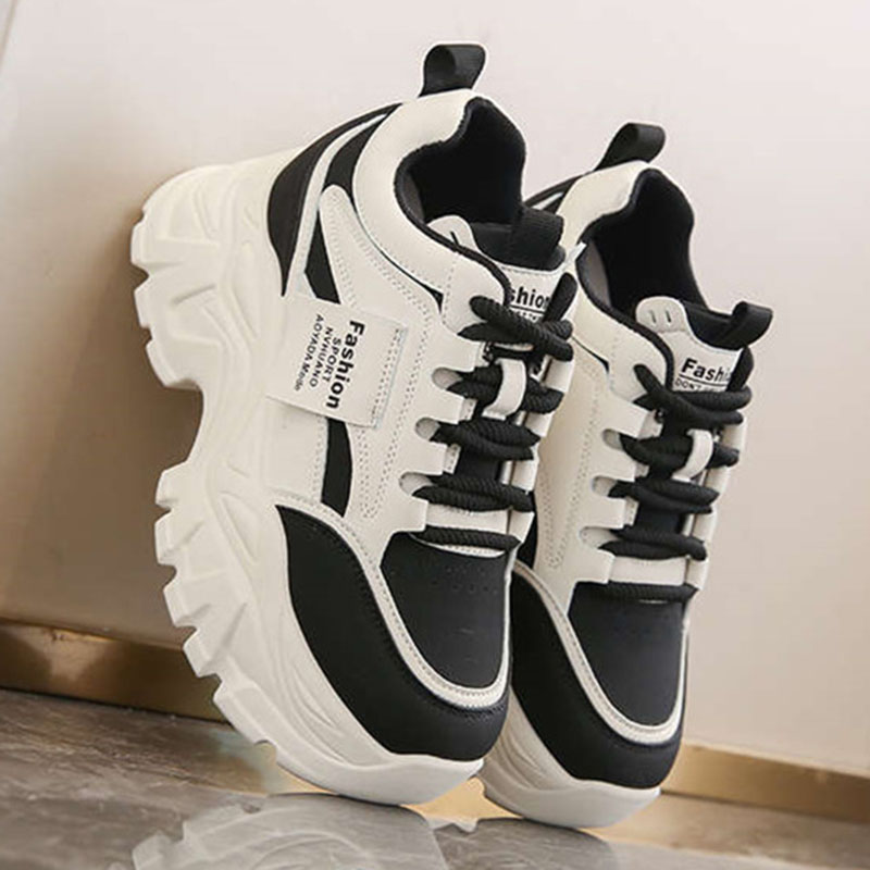 Women'S Shoes Casual Sneakers - Nowe modne sneakersy na platformie z