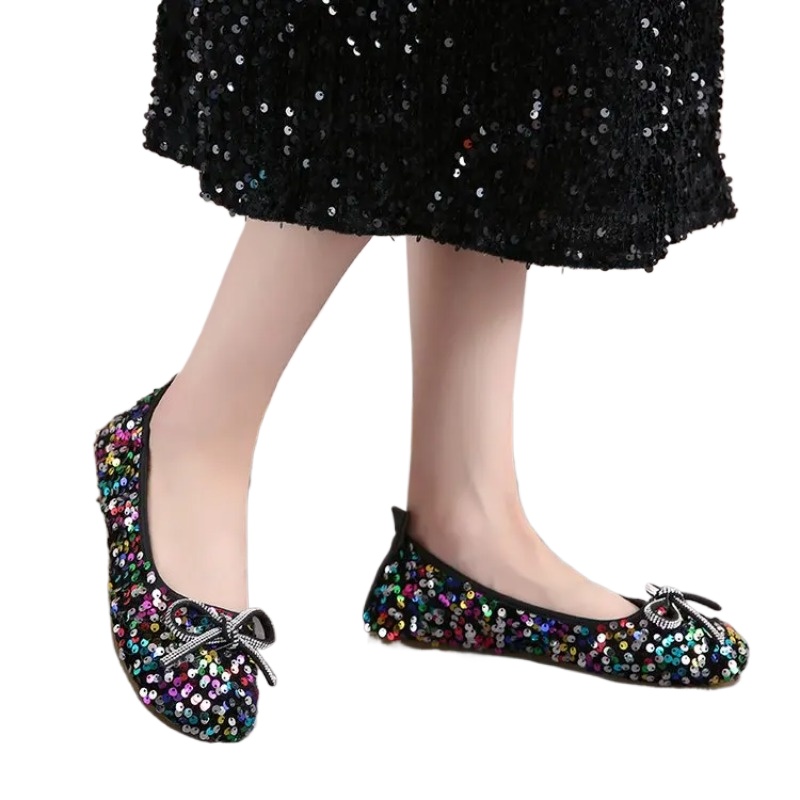 Women Shoes Japanese Brand - Wiosenne Nowe Baleriny z Okrągłym Noskiem