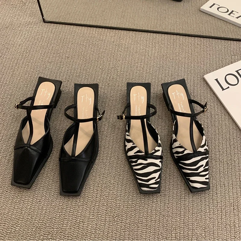Women Shoes Zara - 2024 letnie damskie klapki pantofle moda