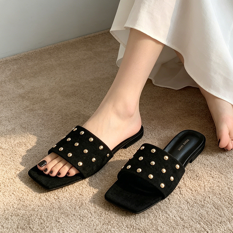 Damskie klapki z kwadratowym n – Women Shoes Size 7 recenzja i cena