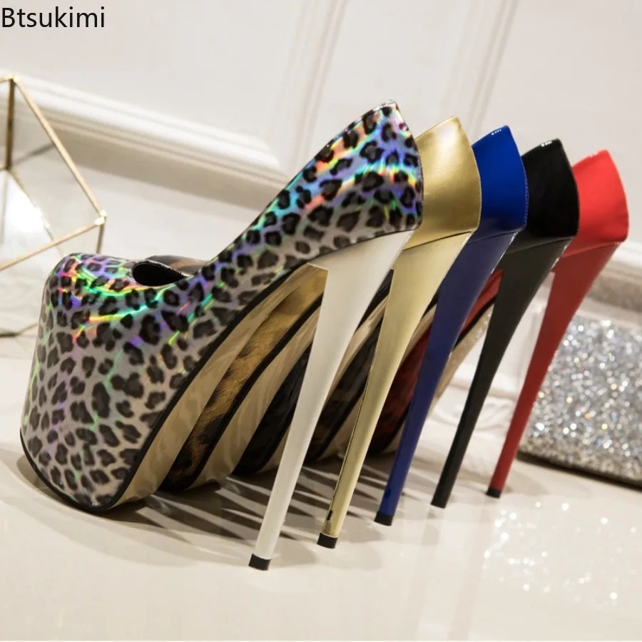 Damskie seksowne szpilki 19 cm – Patent Leather Pump recenzja i cena