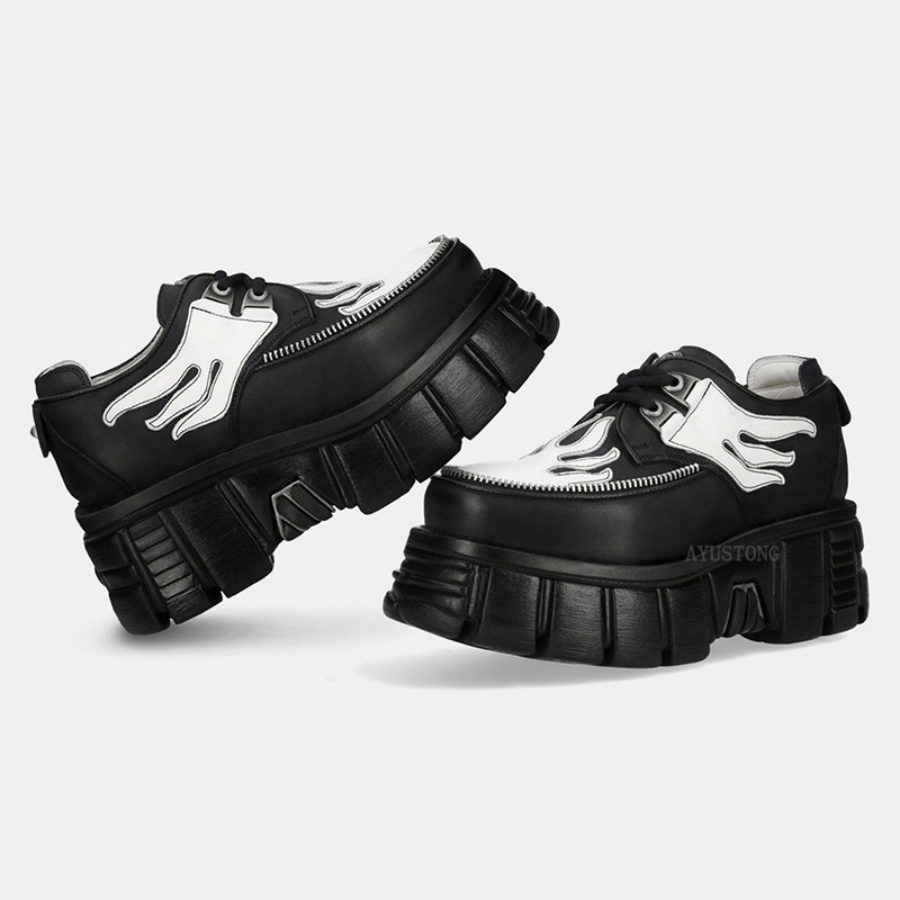 Damskie czarno-białe buty na p – Women Shoes Size 7 recenzja i cena