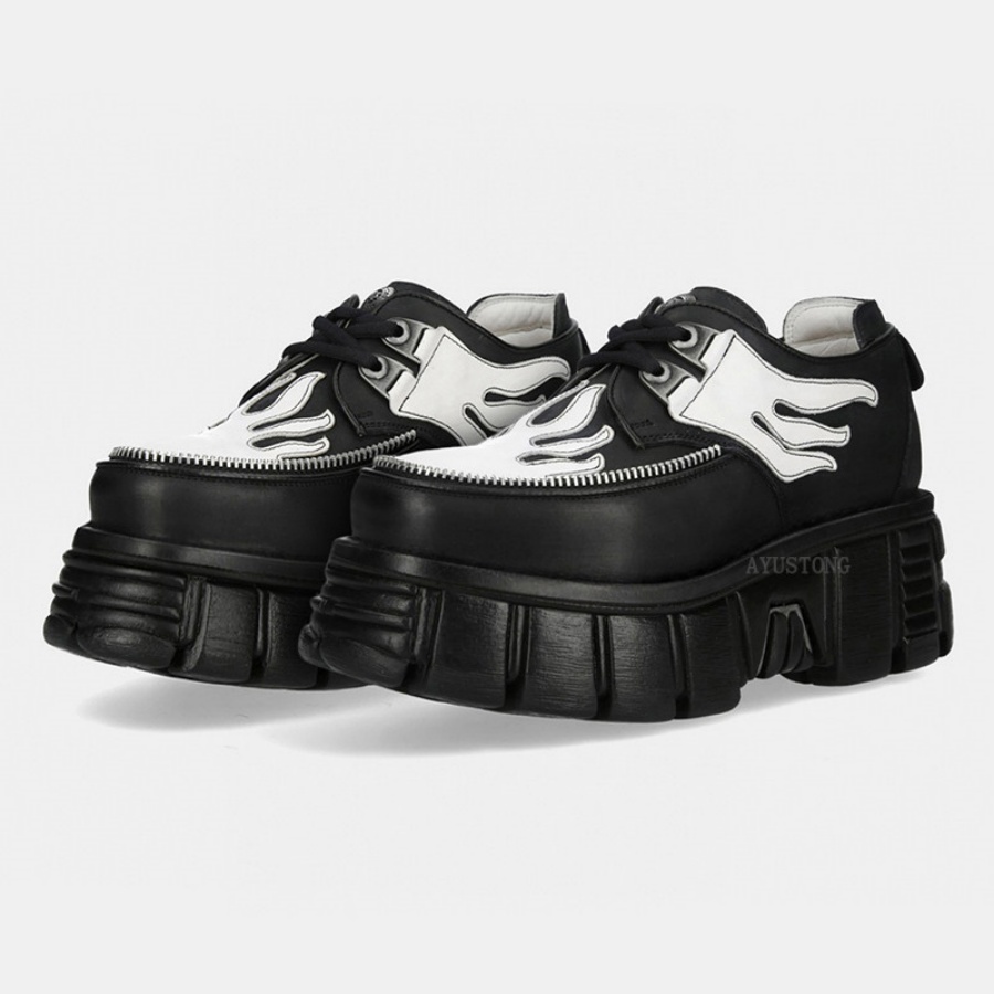 Damskie czarno-białe buty na p – Women Shoes Size 7 recenzja i cena