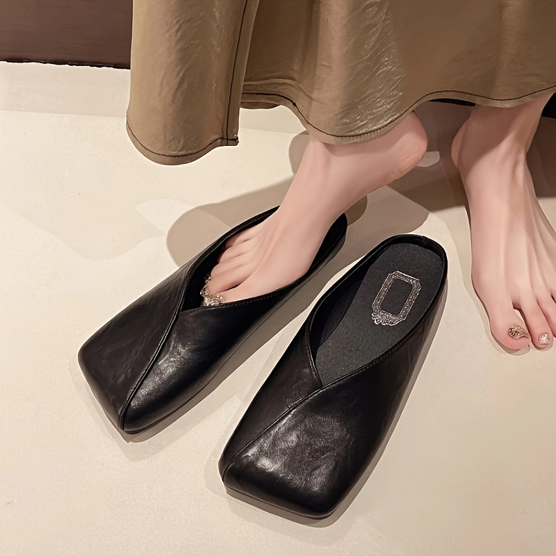 Wiosenno-letnie, uniwersalne,  – Slip On Mule Flat recenzja i cena