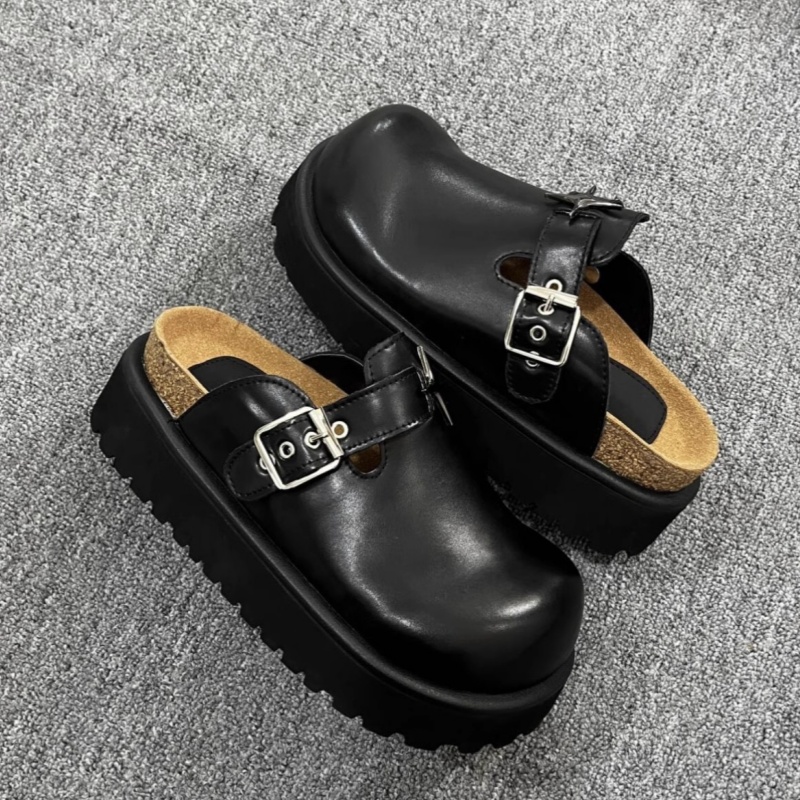 Klapki damskie na platformie z – Slip On Mule Flat recenzja i cena