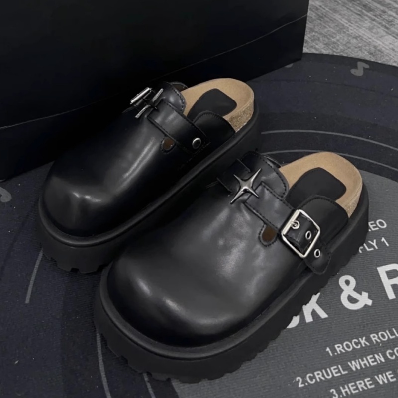 Klapki damskie na platformie z – Slip On Mule Flat recenzja i cena