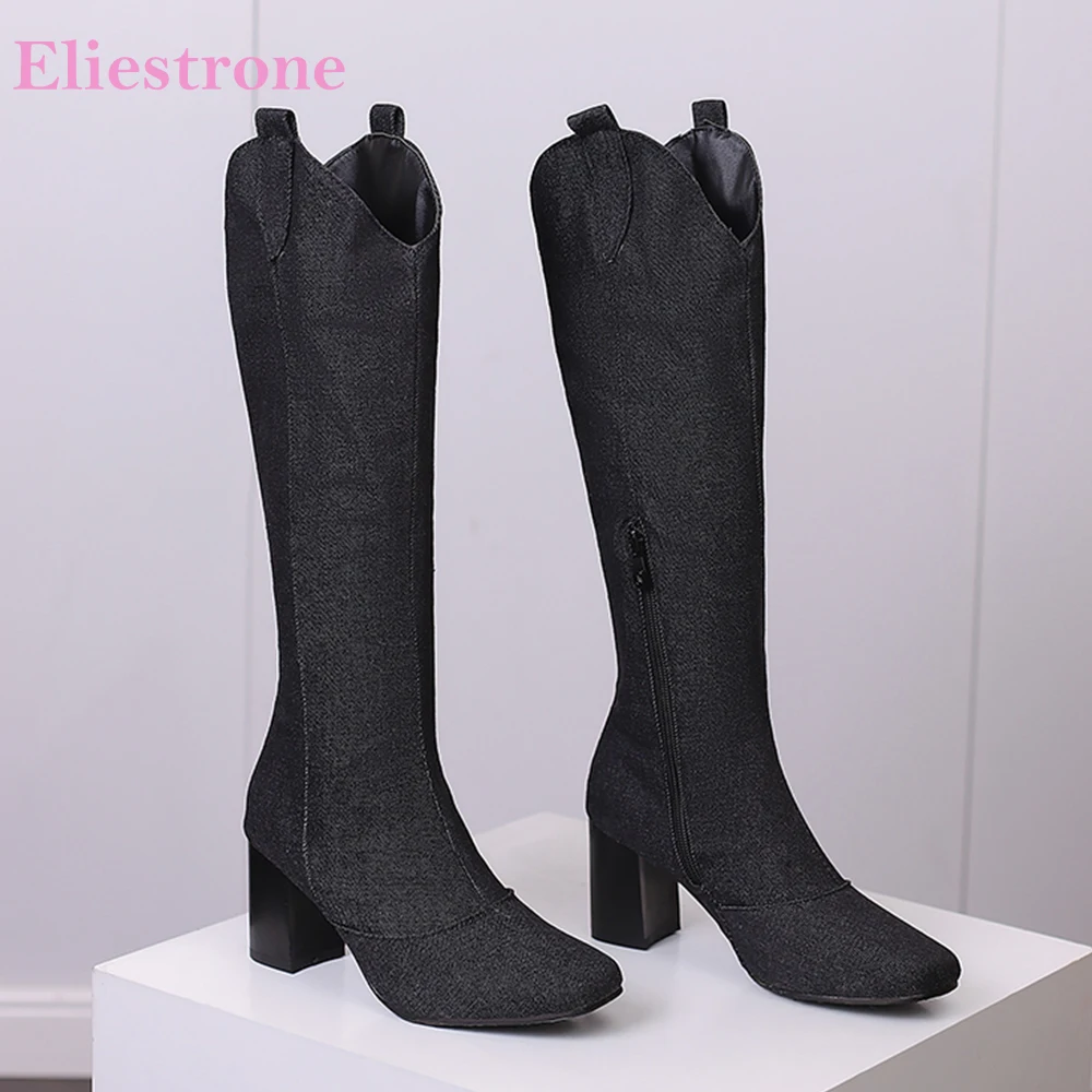 Nowe Zimowe Czarne Niebieskie  – Women'S Shoes Size 12 recenzja i cena