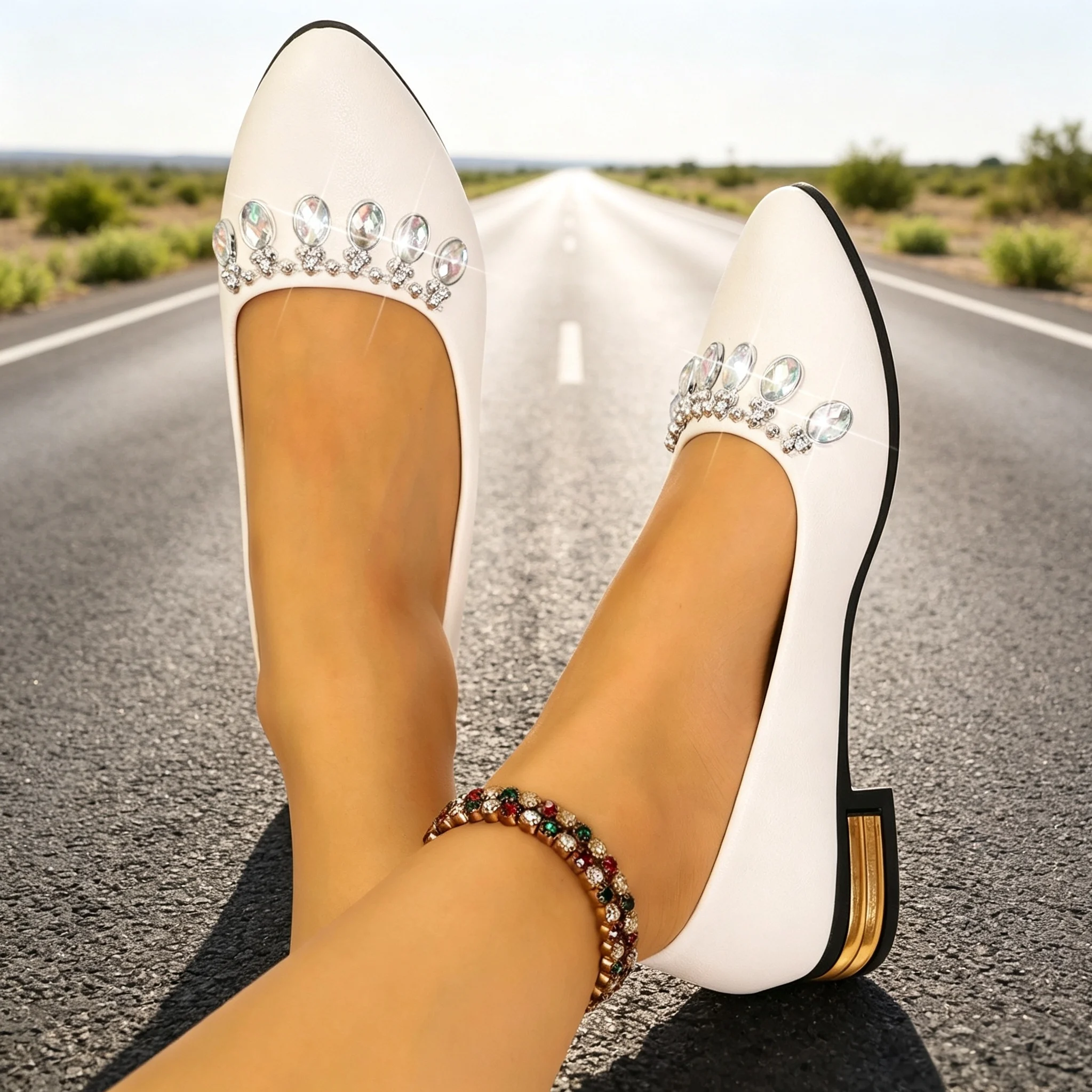 Damskie baleriny z ostrym nosk – Shoes For Women Flats recenzja i cena