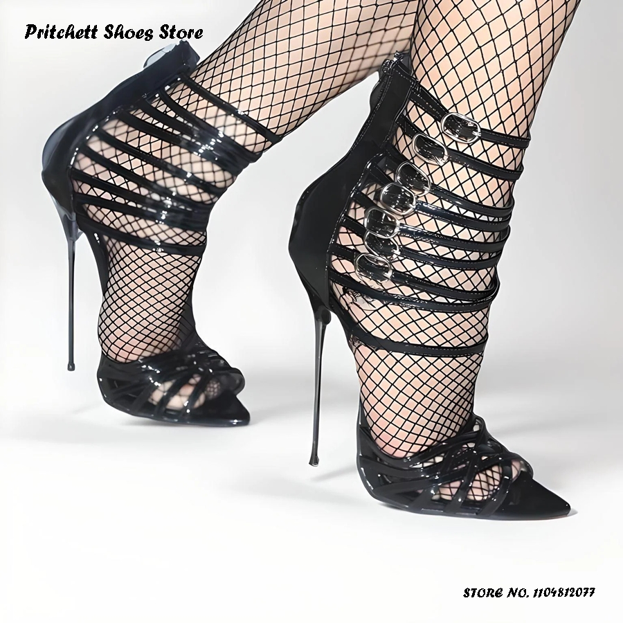 Damskie lakierowane sandały na – Strappy Heeled Sandals recenzja i cena