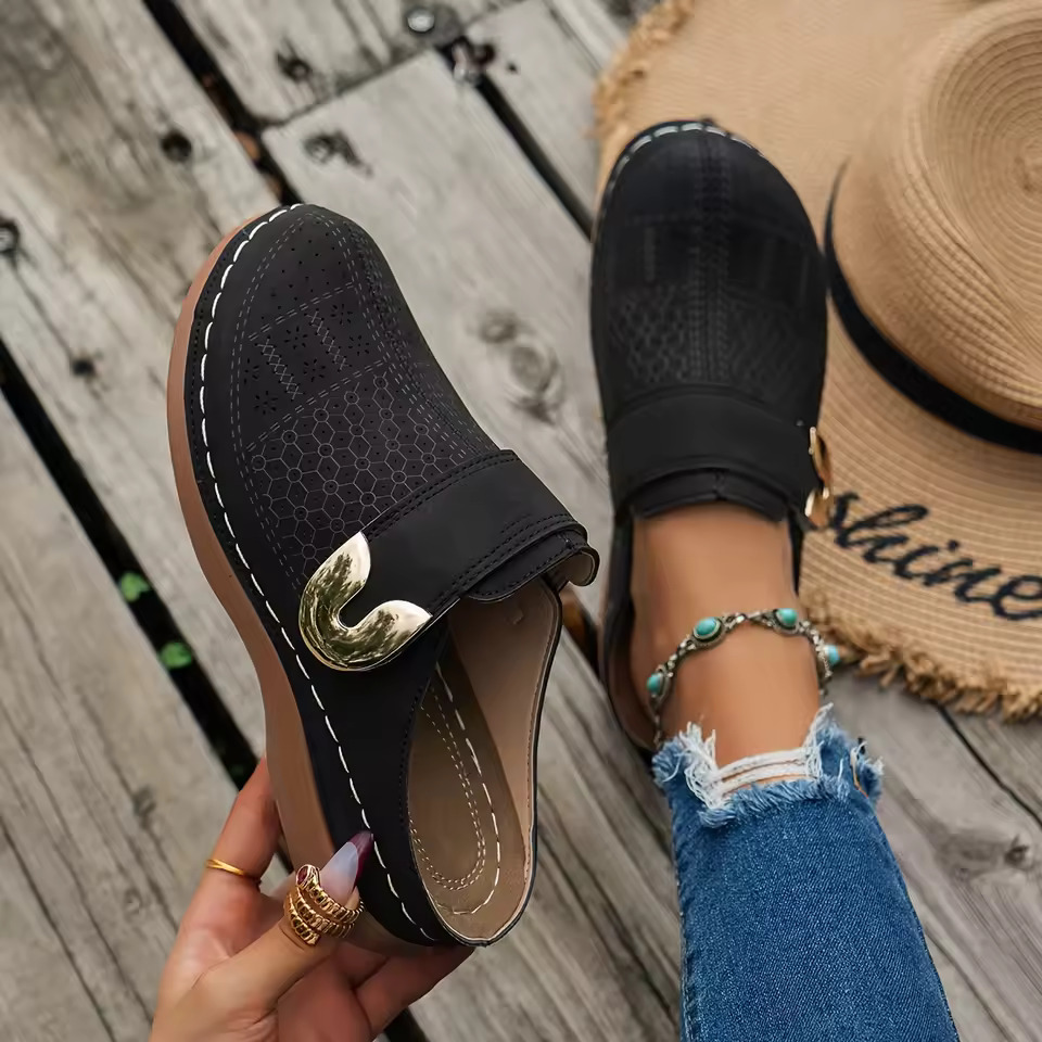 Damskie wygodne klapki typu mu – Slip On Mule Flat recenzja i cena