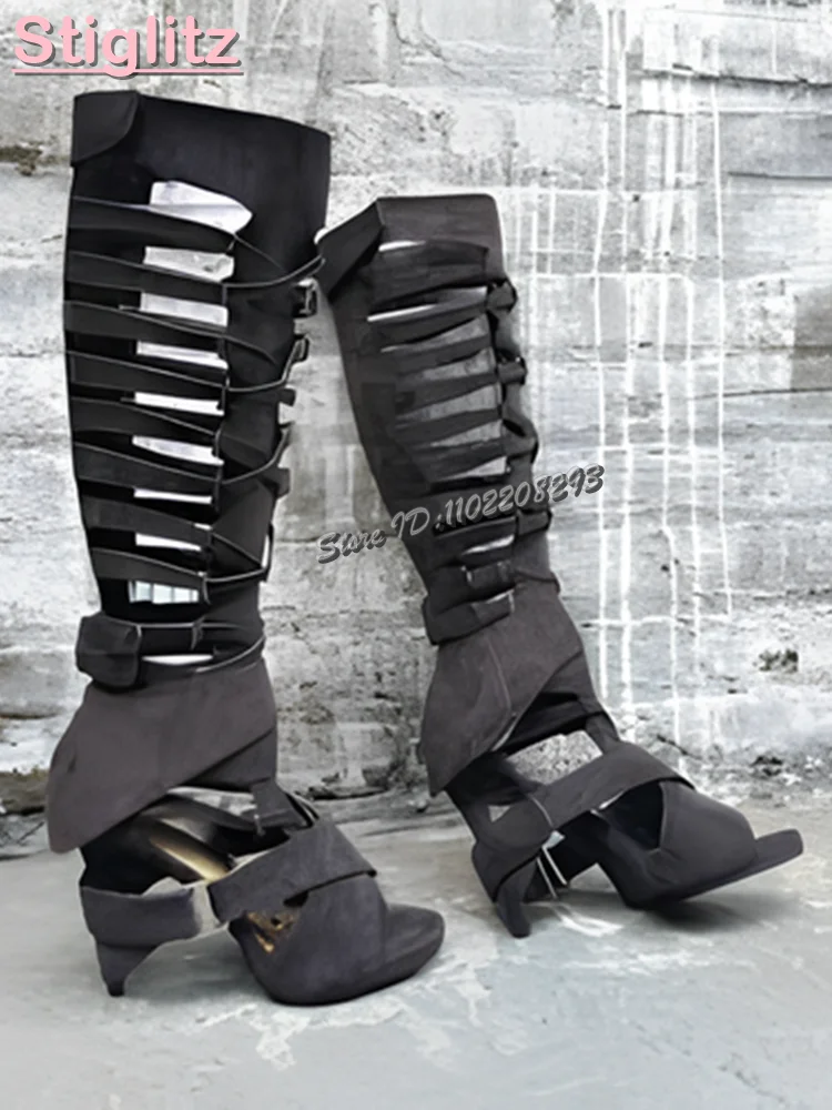 Retro Sandały Rzymianki z Krzy – Strappy Heeled Sandals recenzja i cena