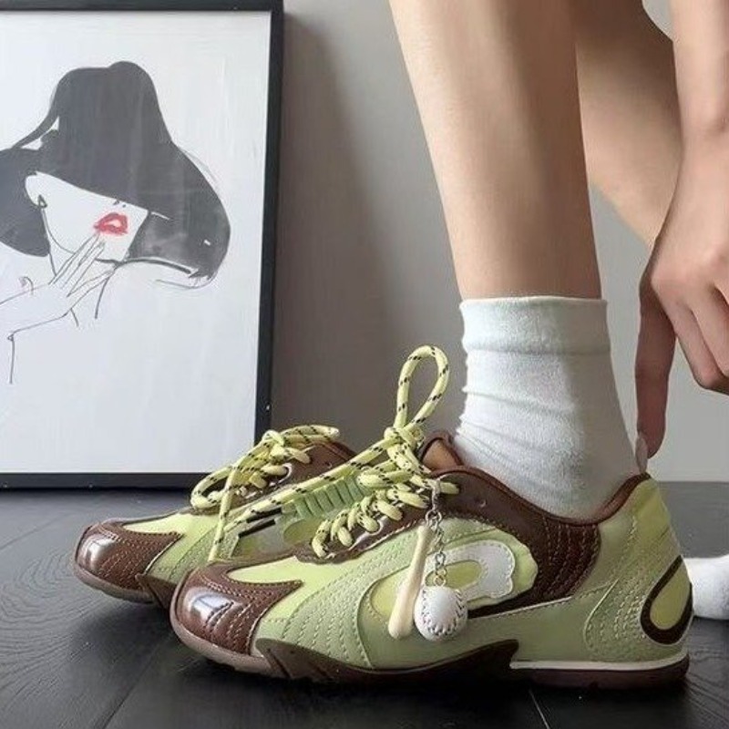 Damskie sneakersy w stylu vint – Women Shoes Brown Colour recenzja i cena