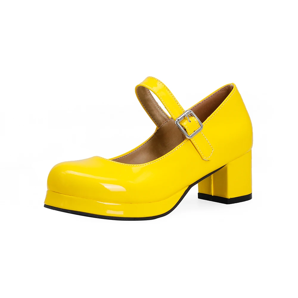 Brand New Comfortable Orange B – Patent Leather Pump recenzja i cena