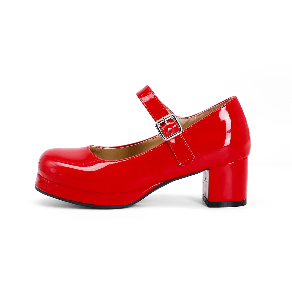 Brand New Comfortable Orange B – Patent Leather Pump recenzja i cena