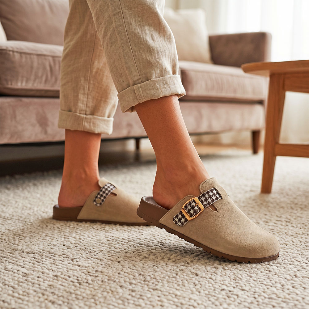 Damskie klapki z zakrytymi pal – Slip On Mule Flat recenzja i cena