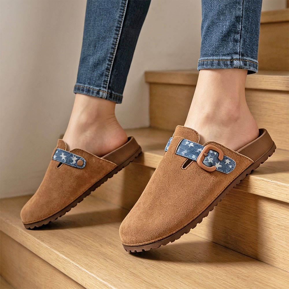Damskie klapki z regulowanym p – Slip On Mule Flat recenzja i cena