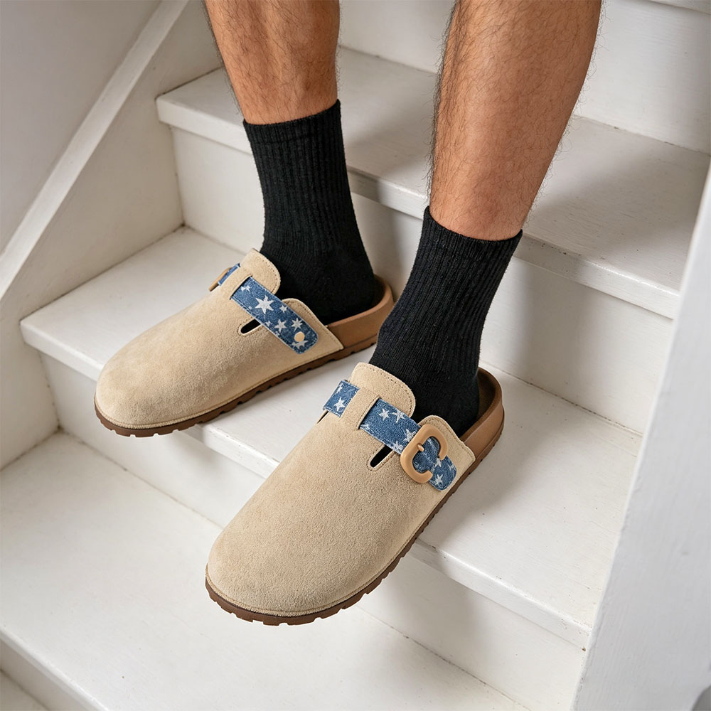 Damskie klapki z regulowanym p – Slip On Mule Flat recenzja i cena