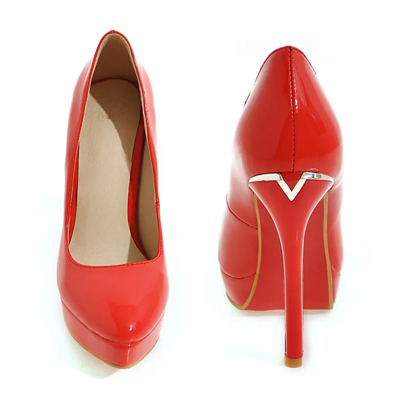 Big Size Elegant Office Women  – Patent Leather Pump recenzja i cena