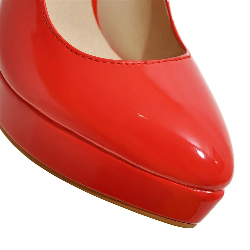 Big Size Elegant Office Women  – Patent Leather Pump recenzja i cena