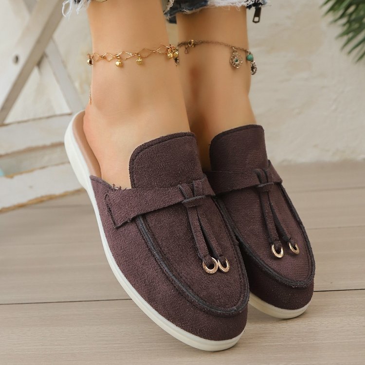 Damskie wsuwane mule z frędzla – Slip On Mule Flat recenzja i cena