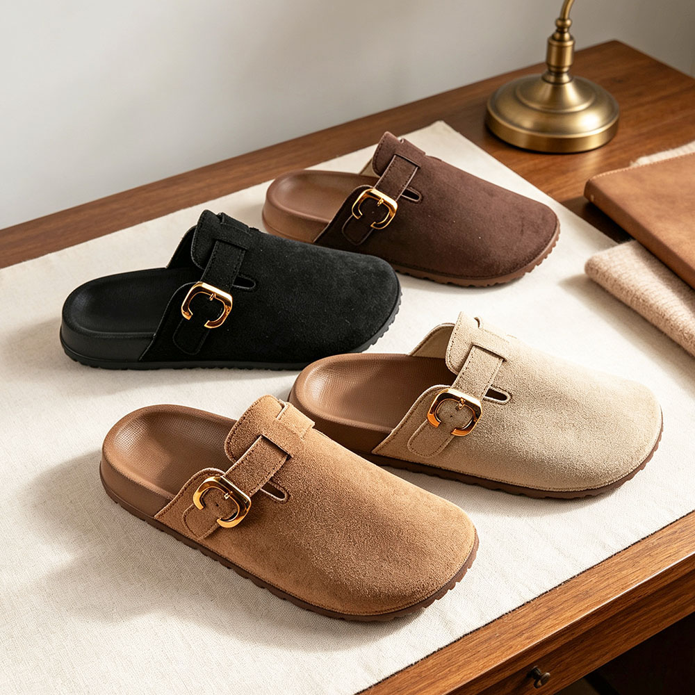 Damskie, codzienne klapki z za – Slip On Mule Flat recenzja i cena