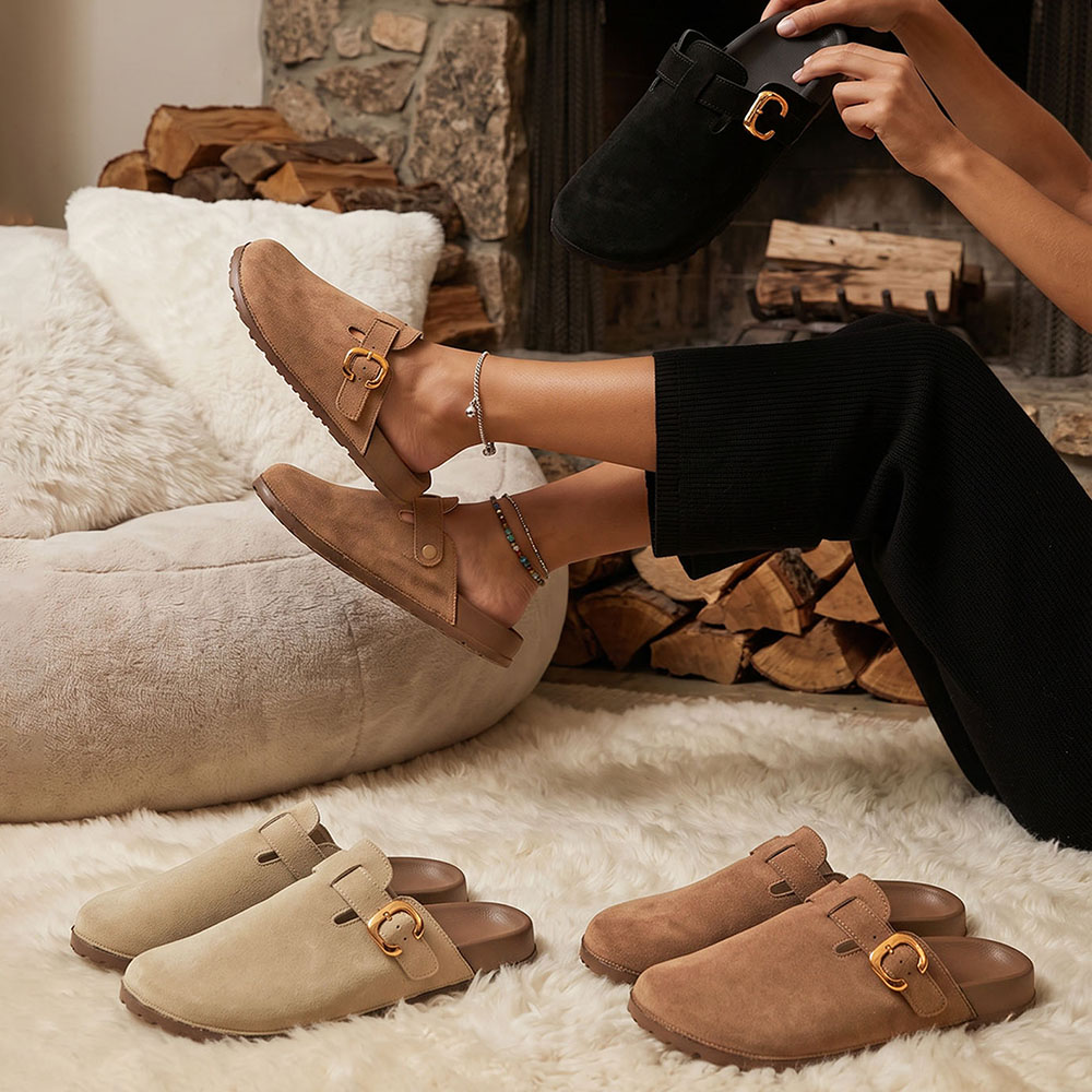 Damskie, codzienne klapki z za – Slip On Mule Flat recenzja i cena