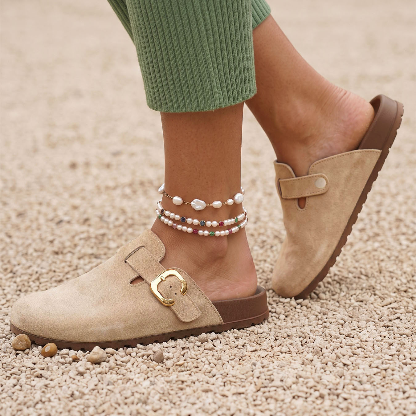 Damskie, codzienne klapki z za – Slip On Mule Flat recenzja i cena