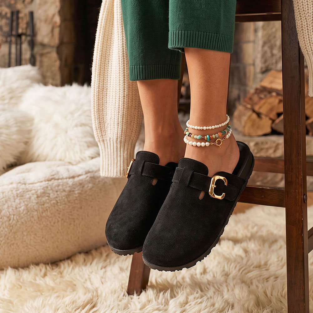 Damskie, codzienne klapki z za – Slip On Mule Flat recenzja i cena